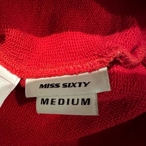 Miss Sixty Vibrant Red Sweatshirt Special edition from Italy store EUC… - Picture 6 of 9